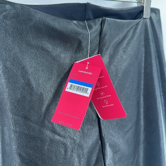 Commando Faux Leather Leggings Black XL NWT - Picture 4 of 7